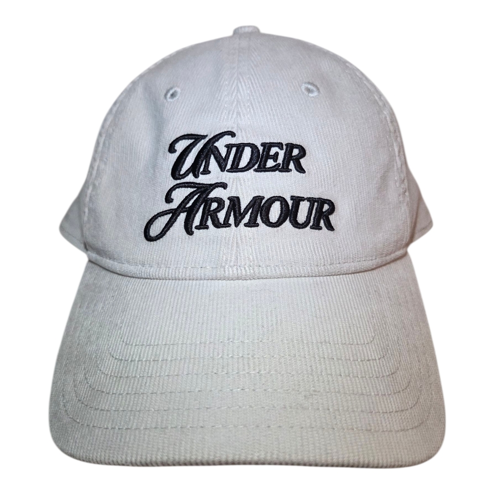Under Armour Hat Unisex Adjustable Logo Design Cream Colored
